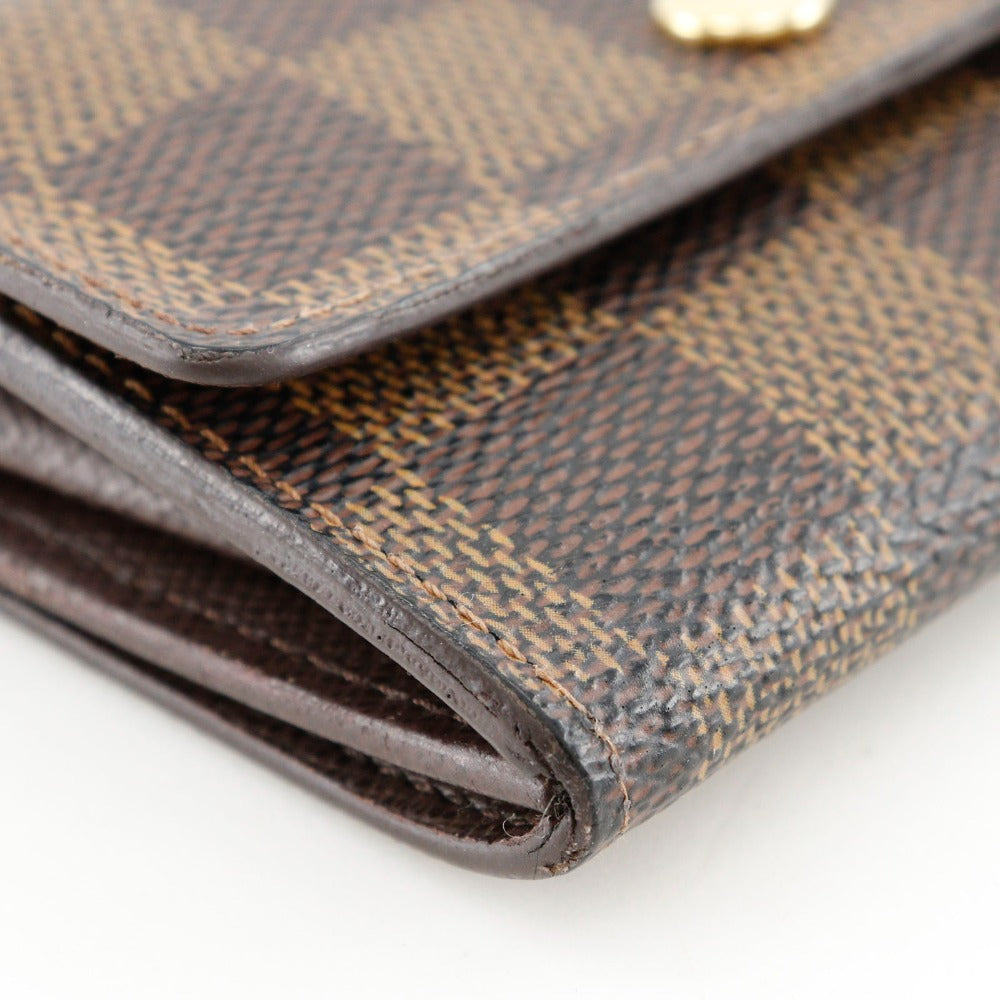 LOUIS VUITTON Coin case N61930 Damier canvas Brown Portonet Plat