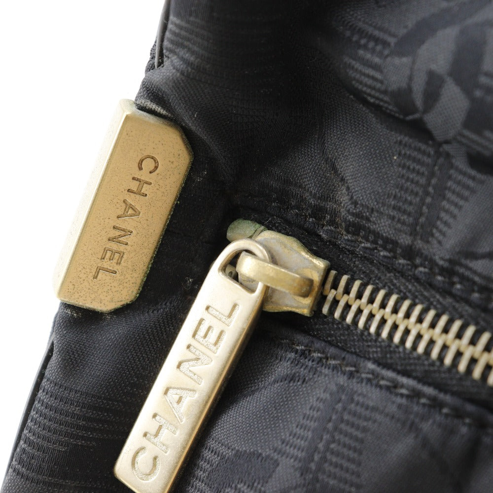 CHANEL Tote Bag Nylon canvas black Mini Boston New travel line