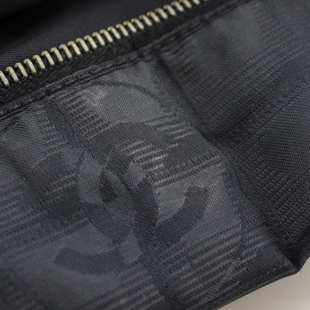 CHANEL Tote Bag Nylon canvas black Mini Boston New travel line