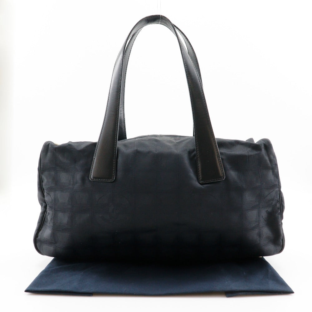 CHANEL Tote Bag Nylon canvas black Mini Boston New travel line
