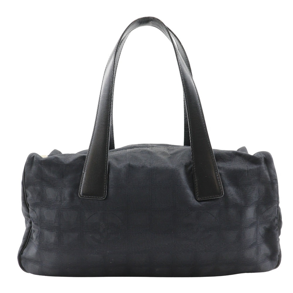 CHANEL Tote Bag Nylon canvas black Mini Boston New travel line