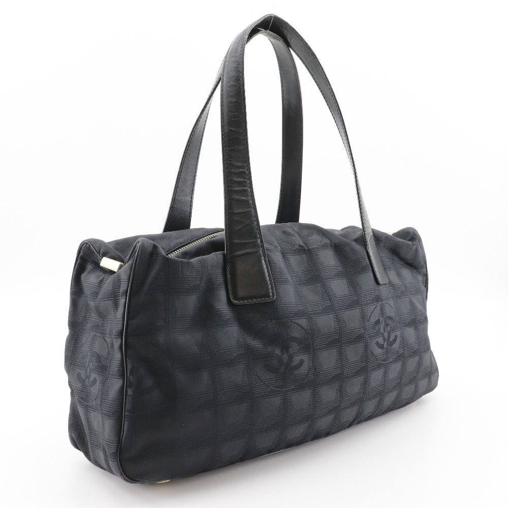 CHANEL Tote Bag Nylon canvas black Mini Boston New travel line