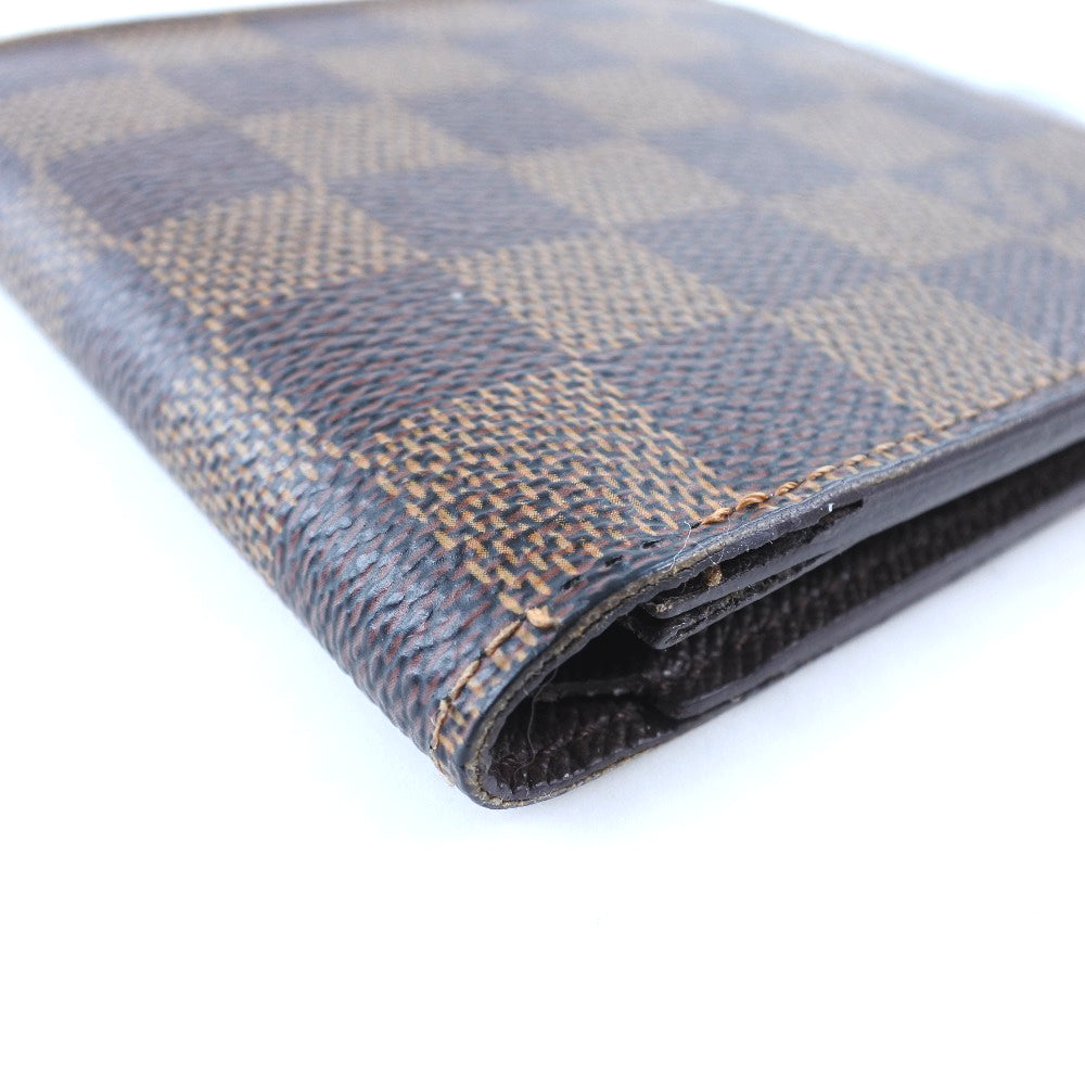 LOUIS VUITTON Bifold Wallet N61675 Damier canvas Brown Portefeuille Marco