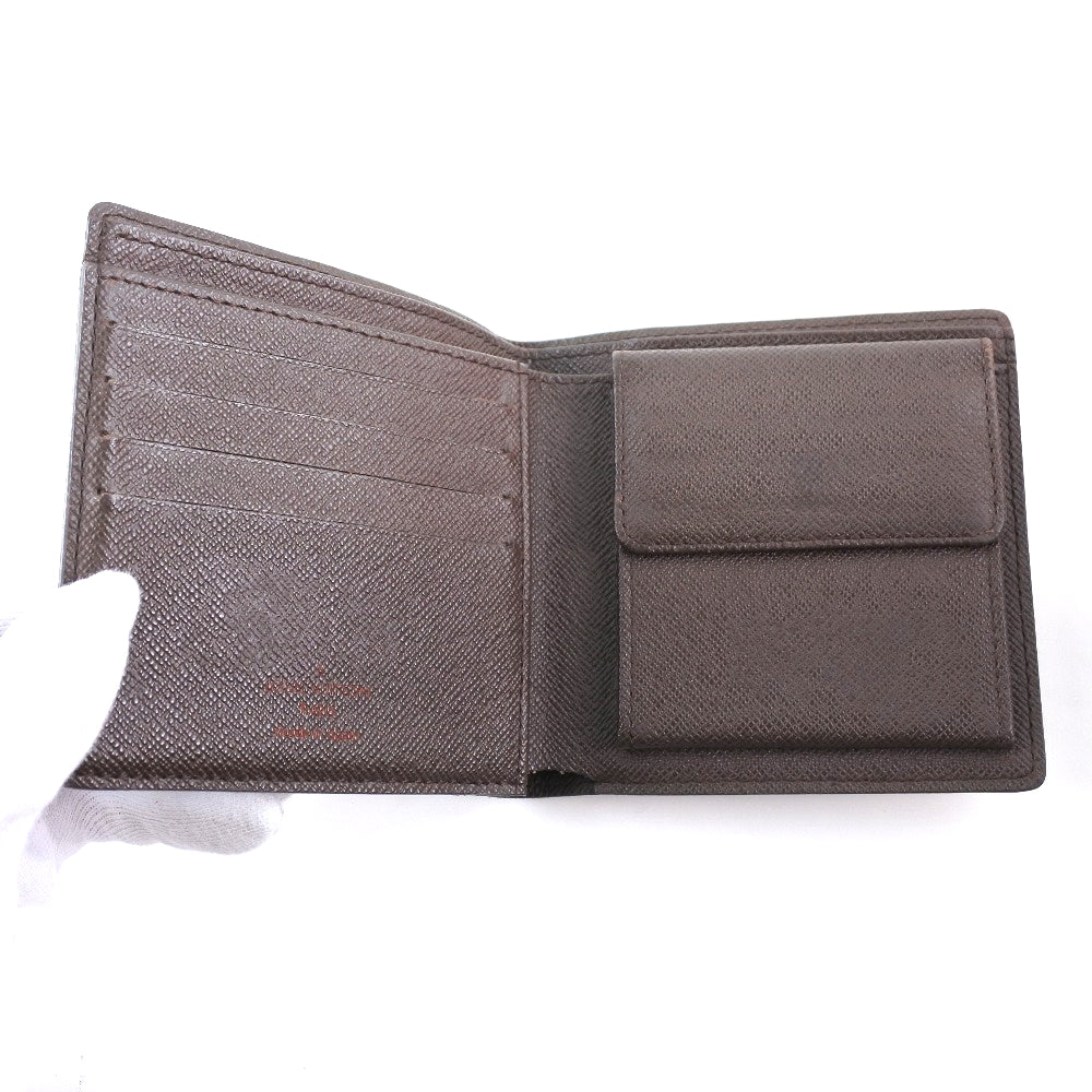 LOUIS VUITTON Bifold Wallet N61675 Damier canvas Brown Portefeuille Marco