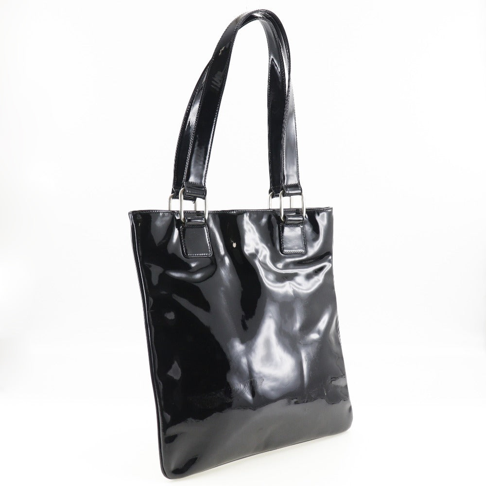 LOEWE Shoulder Bag enamel black Women Used Authentic