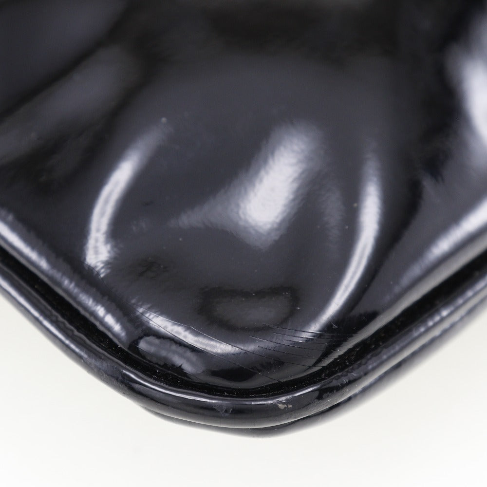 LOEWE Shoulder Bag enamel black Women Used Authentic