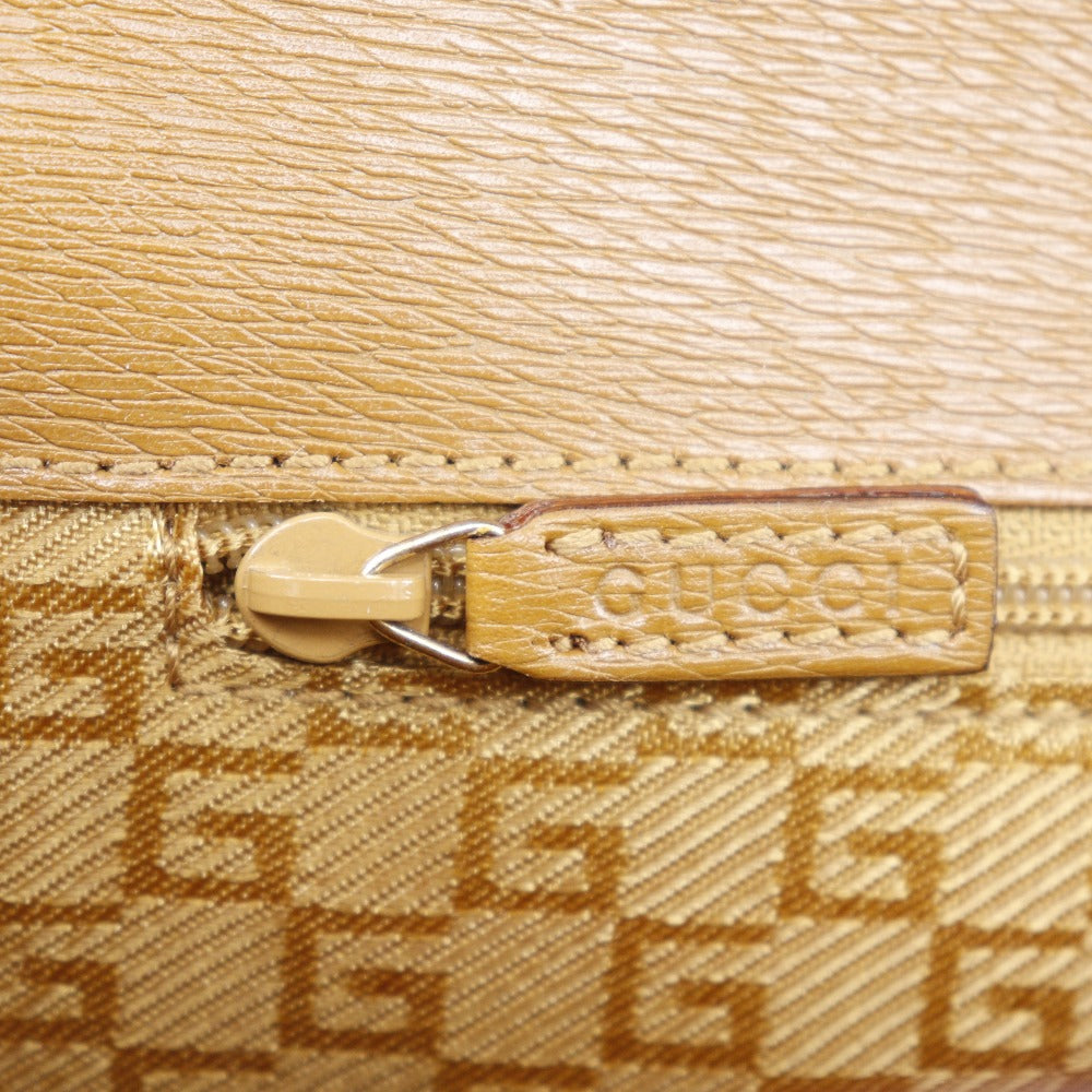 GUCCI Shoulder Bag 001.4140 Calfskin Brown G buckle