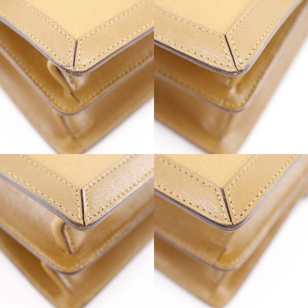 GUCCI Shoulder Bag 001.4140 Calfskin Brown G buckle