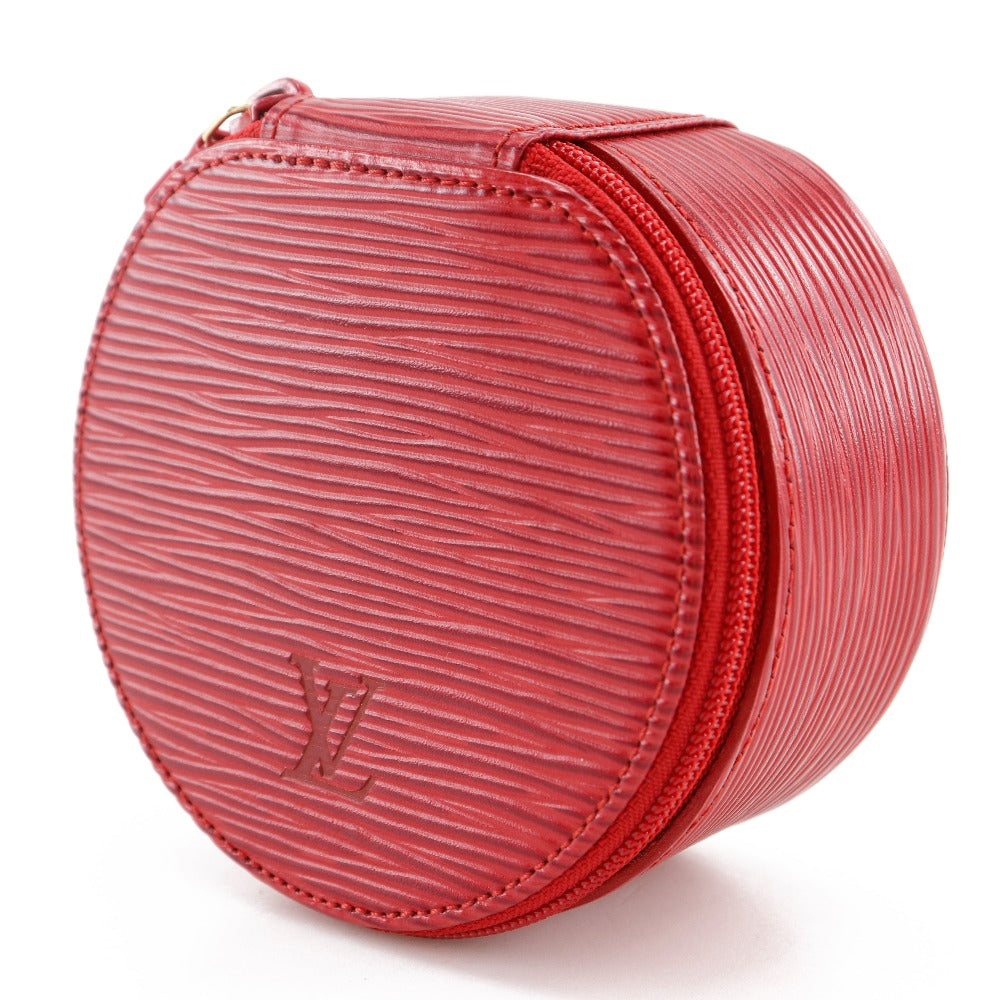 LOUIS VUITTON Pouch M48217 Epi Leather Red Jewelry case Ecran Bijoux 10