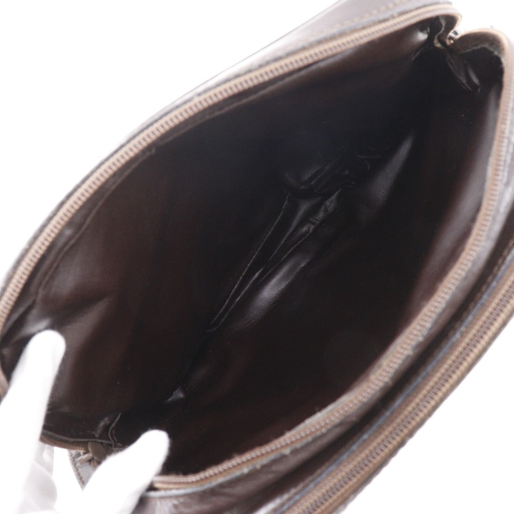 FENDI Shoulder Bag Nylon canvas Brown Zucca
