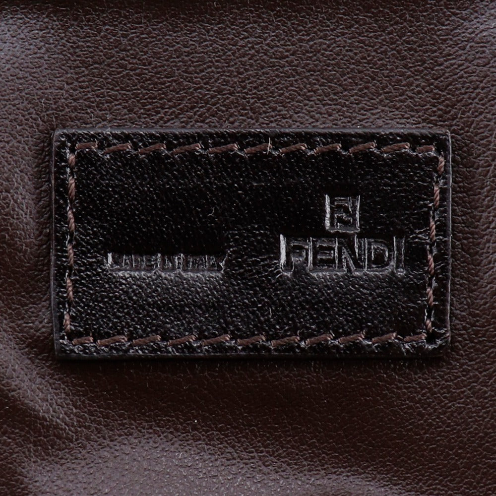 FENDI Pouch 8N0001 canvas Brown Accessory pouch Zucchino