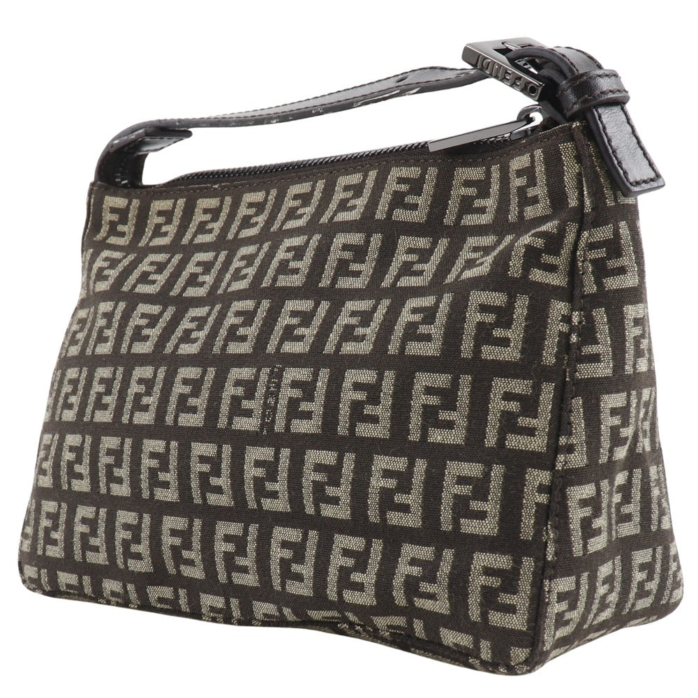 FENDI Pouch 8N0001 canvas Brown Accessory pouch Zucchino