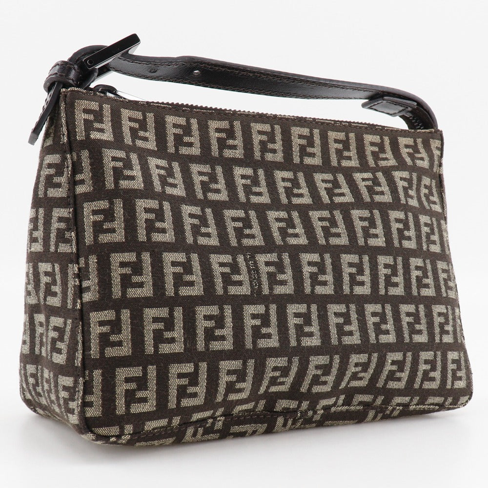 FENDI Pouch 8N0001 canvas Brown Accessory pouch Zucchino