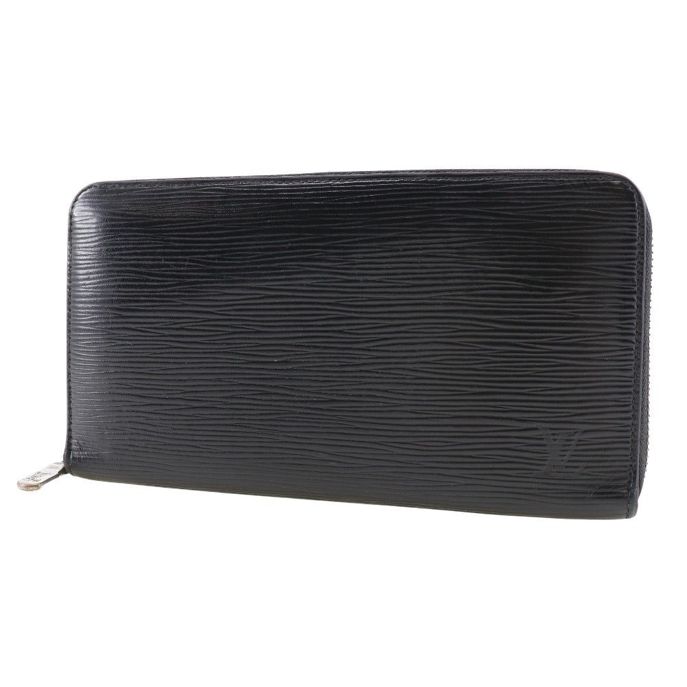 LOUIS VUITTON Long Wallet Purse M62643 Epi Leather black Zippy Organizer