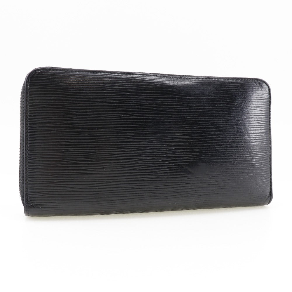 LOUIS VUITTON Long Wallet Purse M62643 Epi Leather black Zippy Organizer