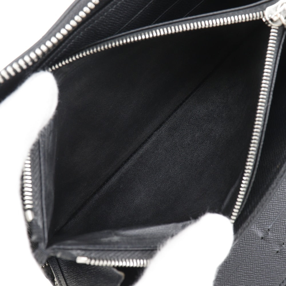 LOUIS VUITTON Long Wallet Purse M62643 Epi Leather black Zippy Organizer