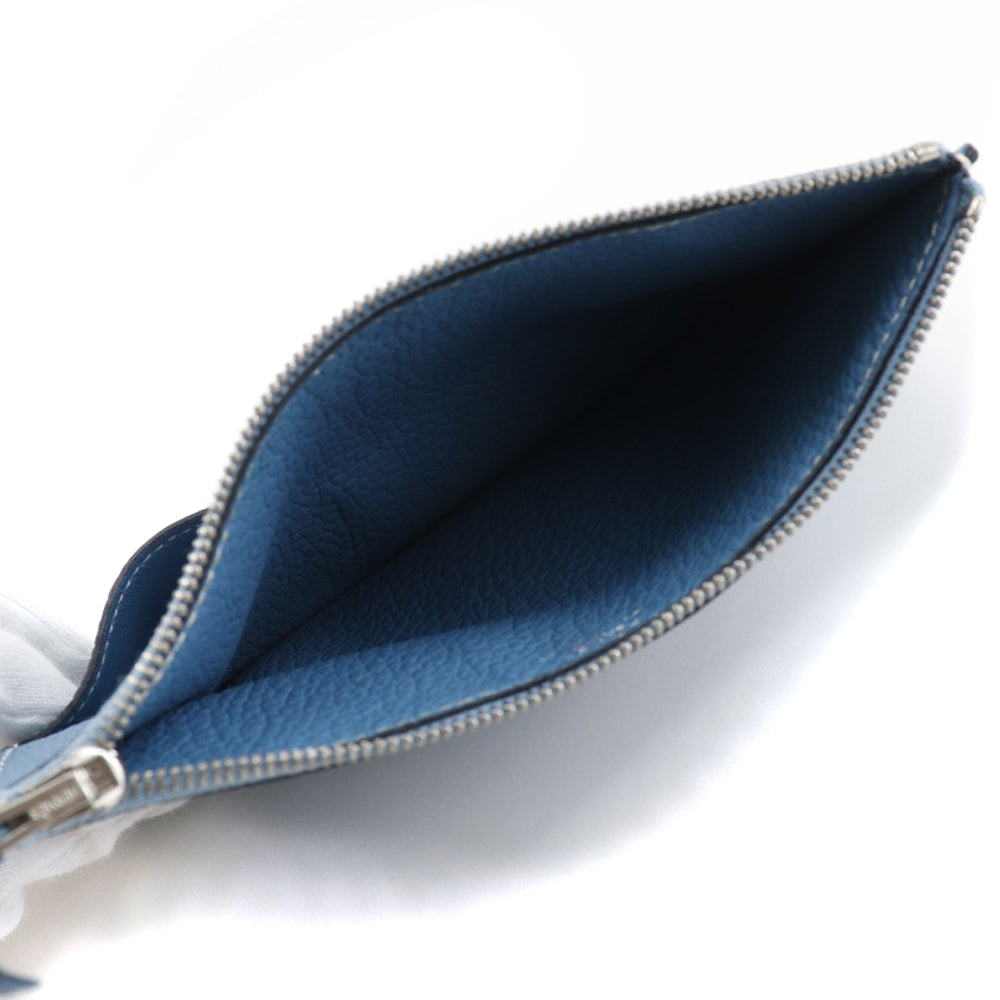 HERMES Long Wallet Purse Togo blue Dogon GM unisex(Unisex) Used Authentic