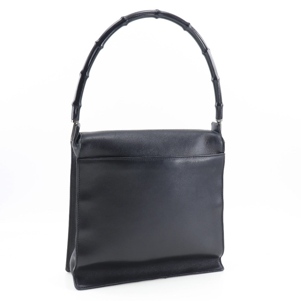 GUCCI Shoulder Bag 001 3243 200047 Calfskin black Bamboo