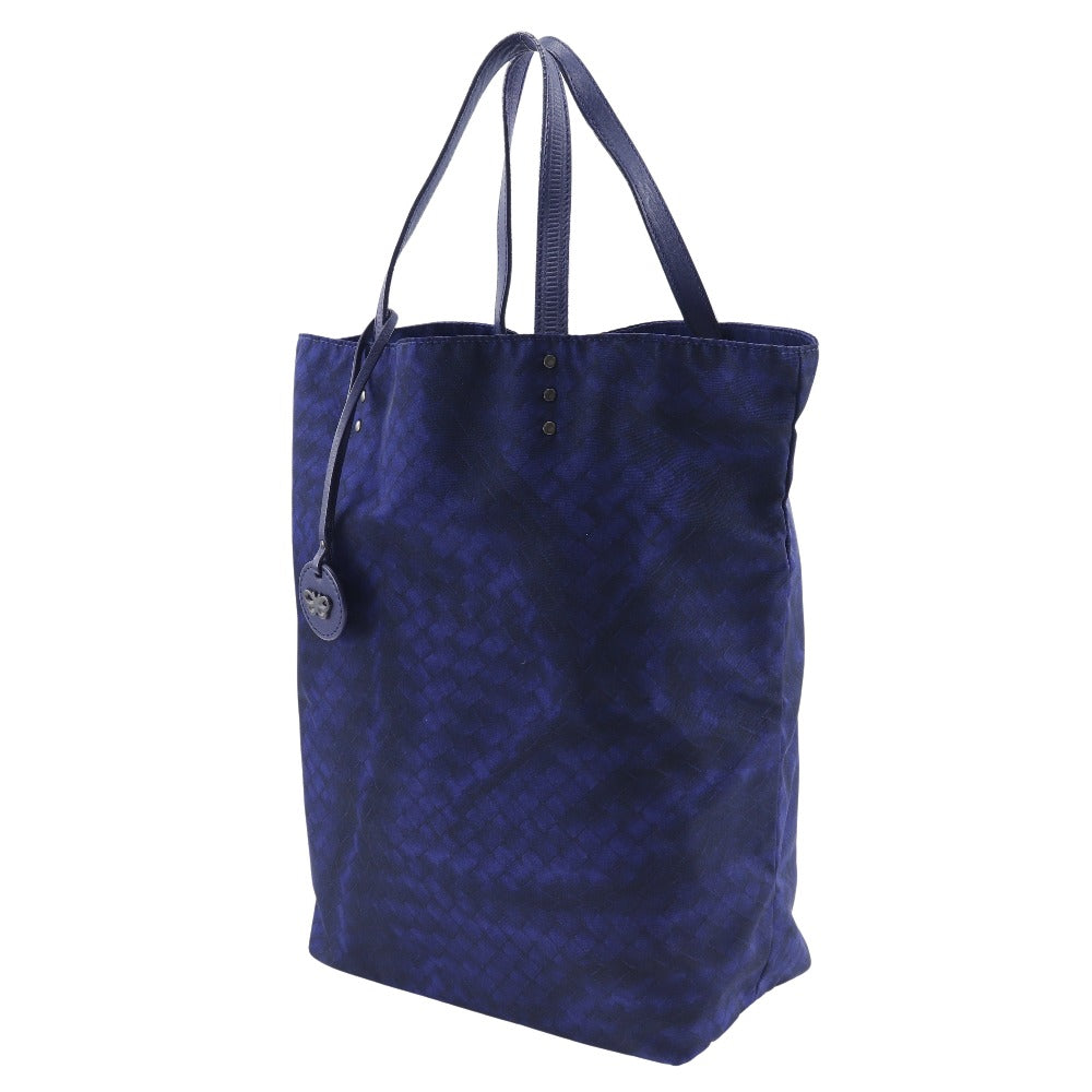 BOTTEGAVENETA Tote Bag Nylon Navy blue Intrusion unisex(Unisex) Used Authentic