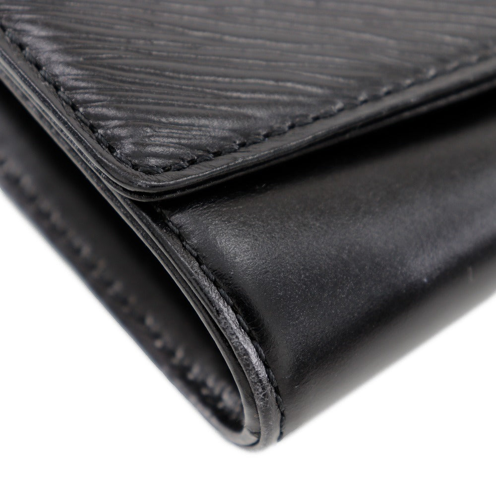 LOUIS VUITTON Clutch bag M63962 leather black Opera line Aegean mens(Unisex) Used Authentic