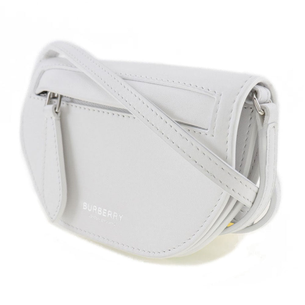 BURBERRY Shoulder Bag leather White Olympia Mini Shoulder