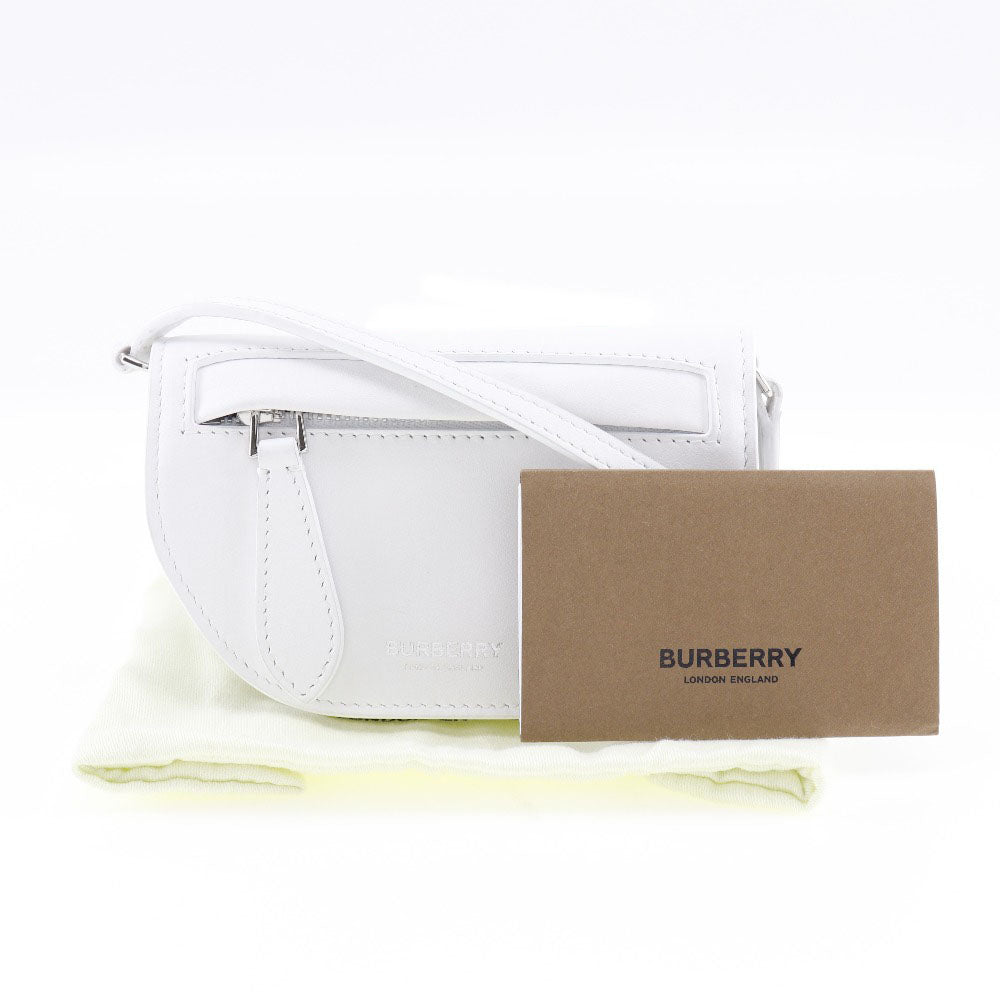 BURBERRY Shoulder Bag leather White Olympia Mini Shoulder