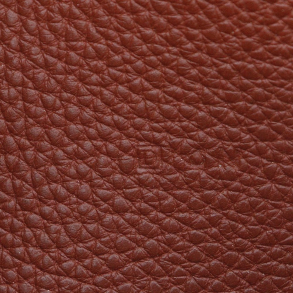 HERMES Long Wallet Purse Taurillon Clemence SilverMetal Dogon GM Women Used Authentic