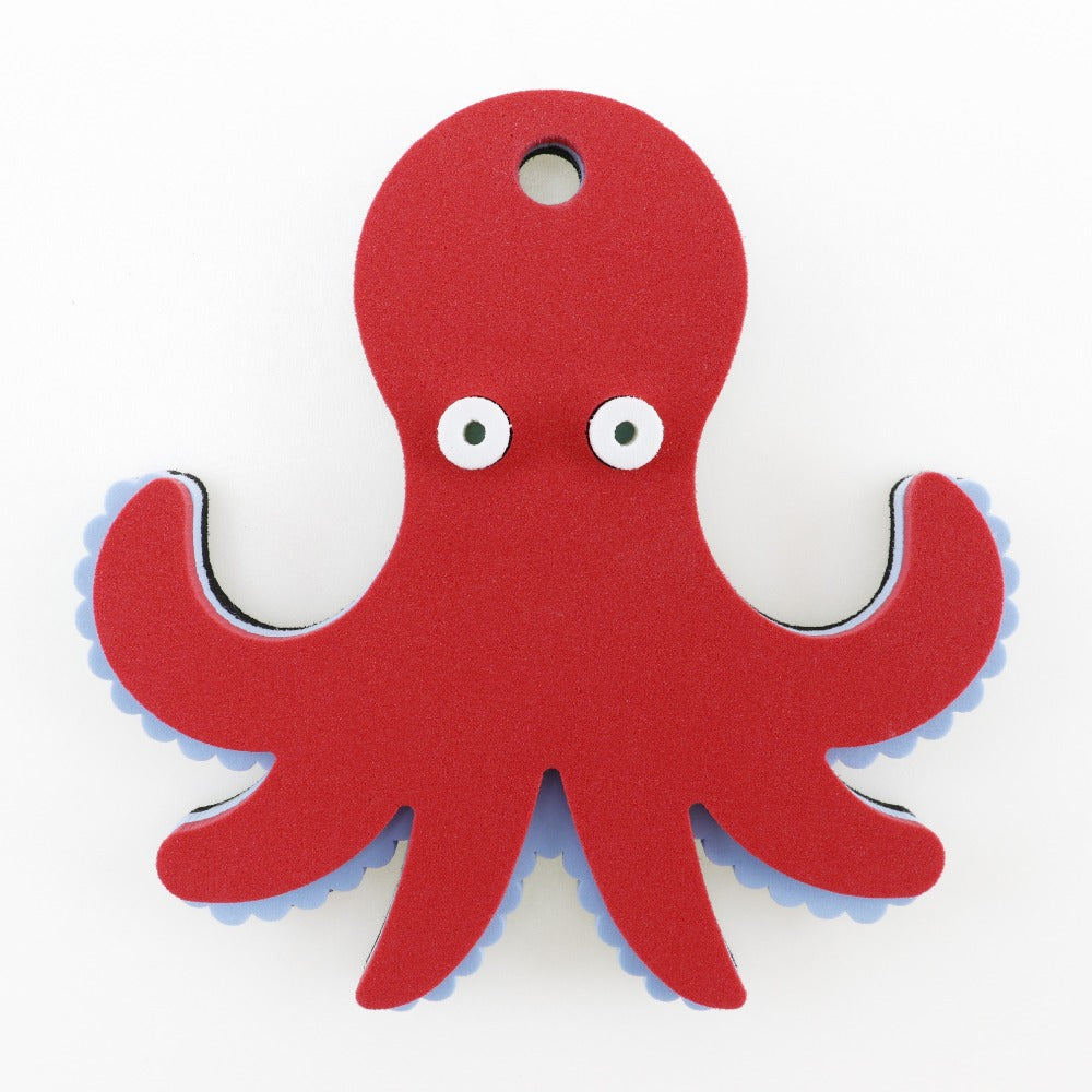 LOEWE charm Urethane, Leather Red and blue Bag charm octopus Paula Zuibiza Octopus Women Used Authentic