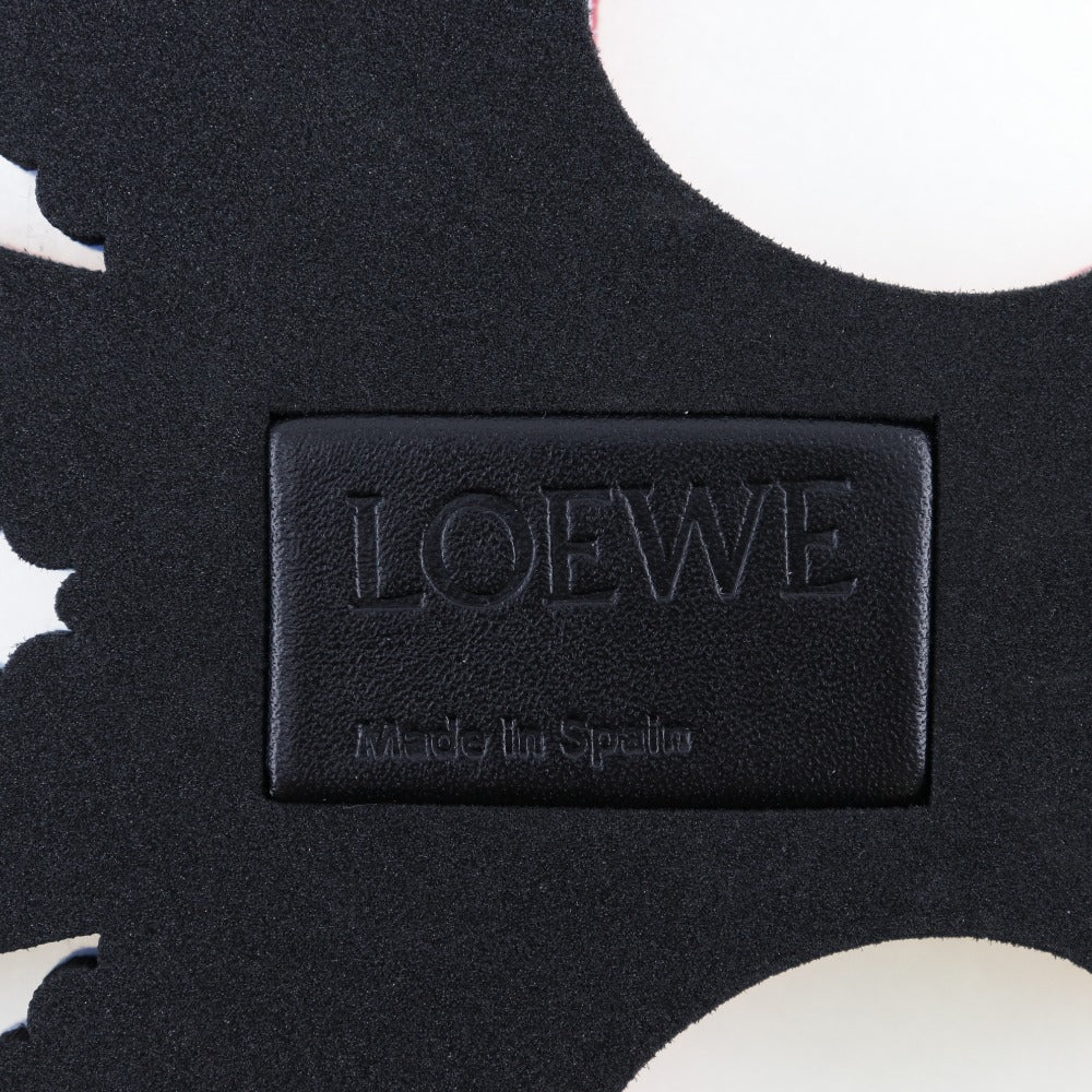 LOEWE charm Urethane, Leather Red and blue Bag charm octopus Paula Zuibiza Octopus Women Used Authentic