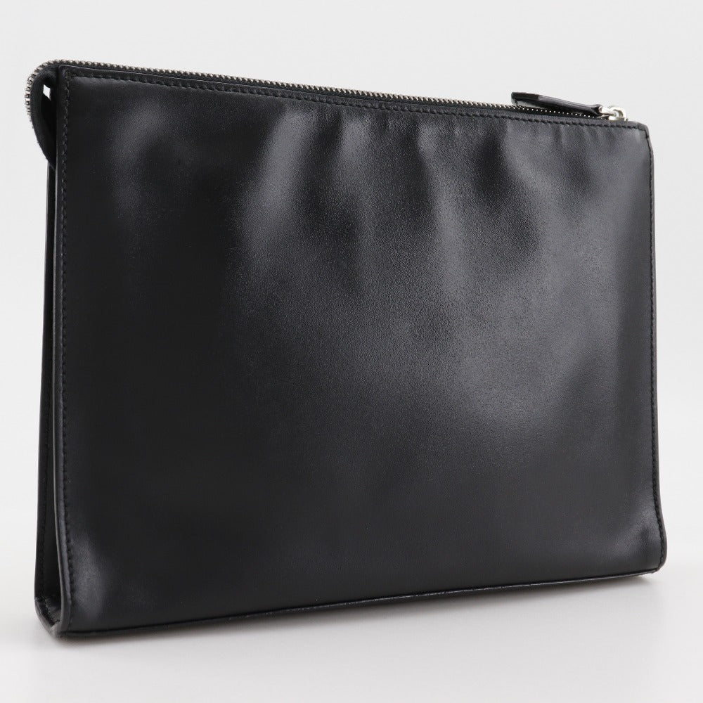 FENDI Clutch bag 7VA433 Calfskin black Bugs monster mens(Unisex) Used Authentic