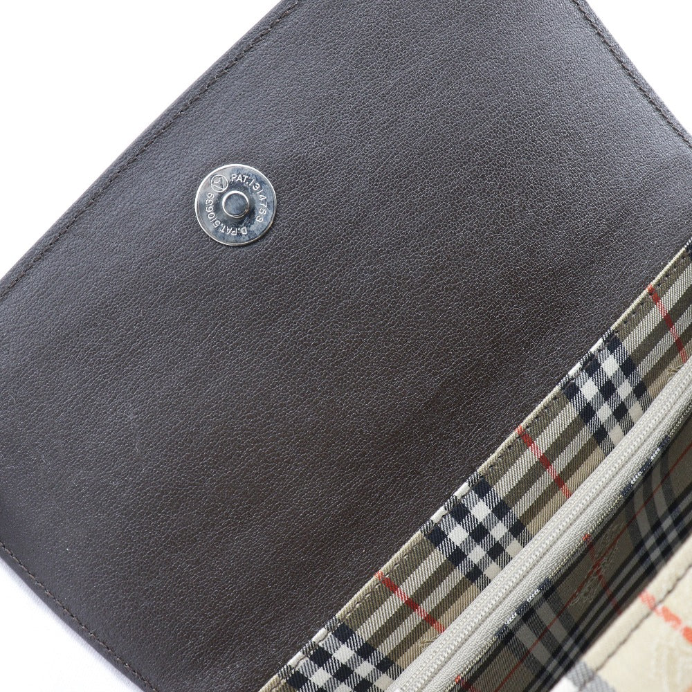 BURBERRY Handbag Calfskin Brown Nova Check box