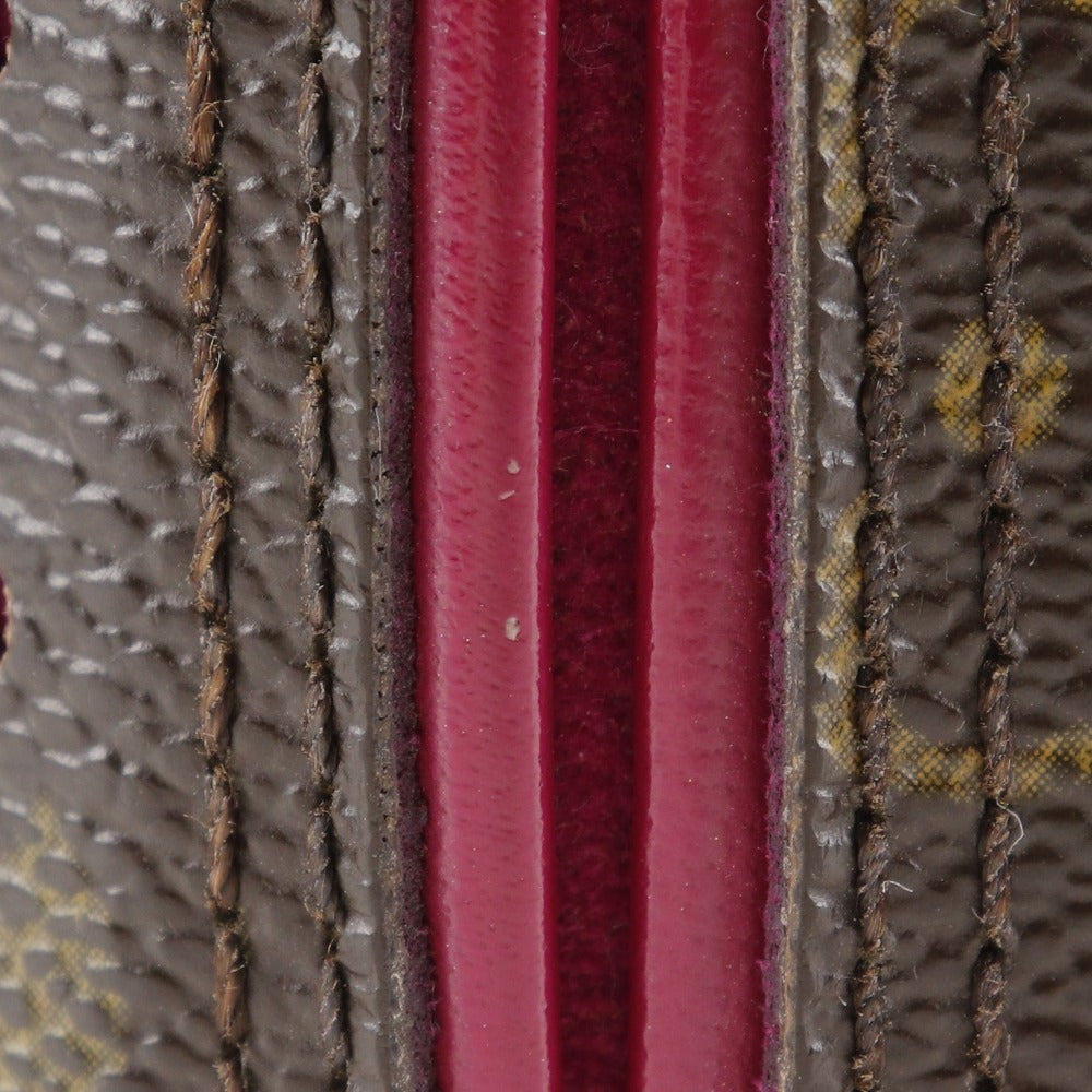LOUIS VUITTON Bifold Wallet M95188 Monogram canvas Brown / Pink Monogram Perfo Compact zip