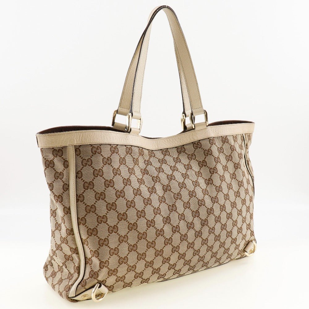 GUCCI Tote Bag 141472 GG canvas Brown Abbey