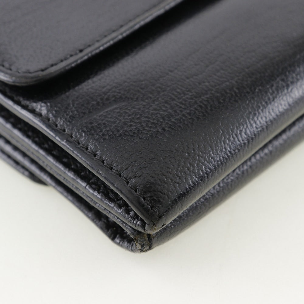 CHANEL Bifold Wallet A13456 Calfskin black W Hook Wallet COCO Mark