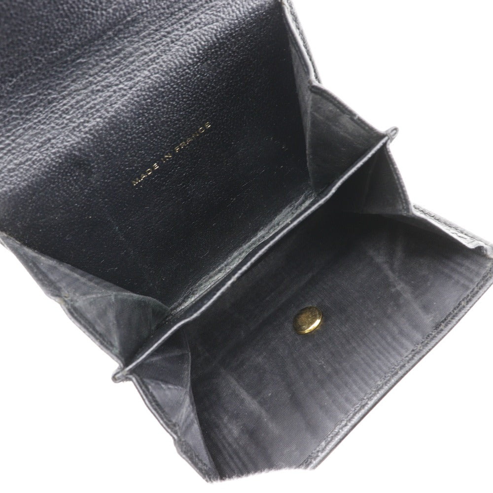 CHANEL Bifold Wallet A13456 Calfskin black W Hook Wallet COCO Mark