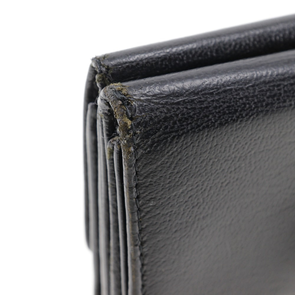 CHANEL Bifold Wallet A13456 Calfskin black W Hook Wallet COCO Mark