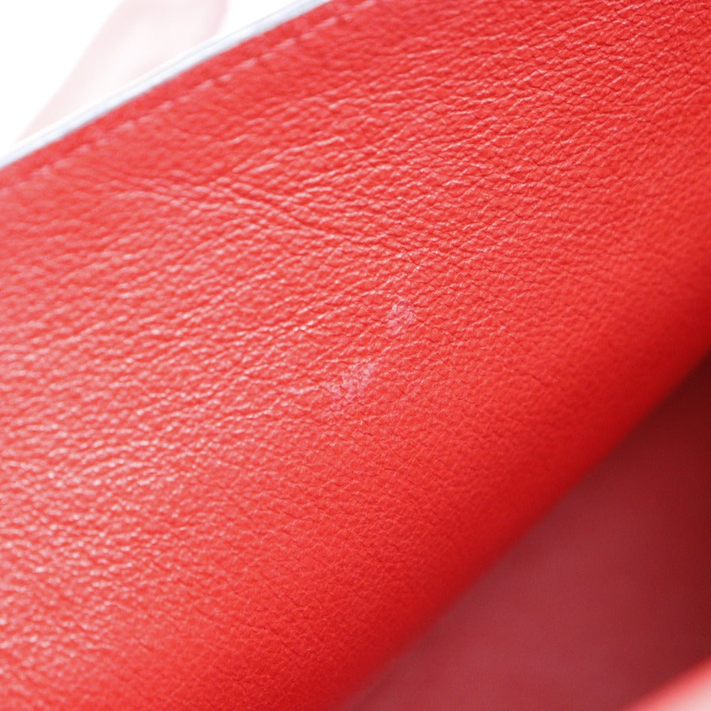 LOEWE Shoulder Bag Calfskin Red ChainShoulder Repeat anagram Avenue Women Used Authentic