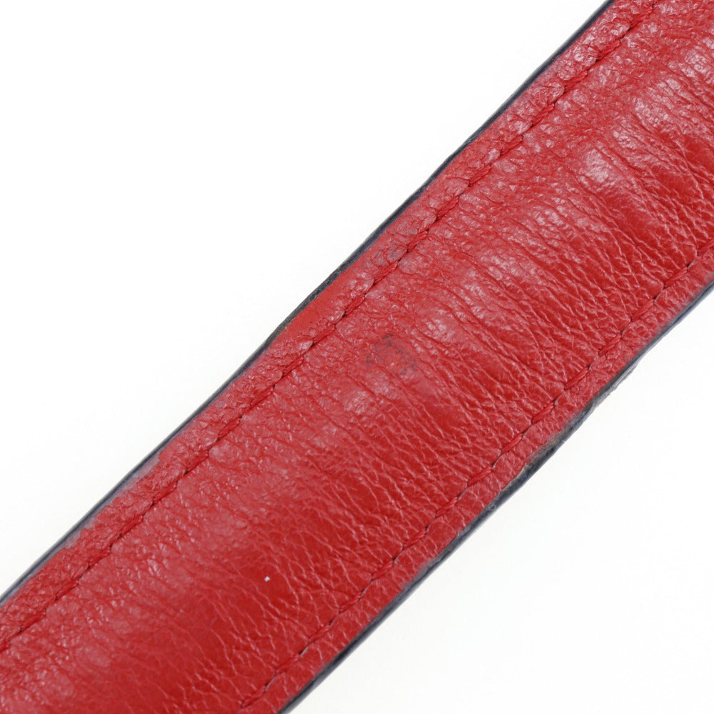 LOEWE Shoulder Bag Calfskin Red ChainShoulder Repeat anagram Avenue Women Used Authentic