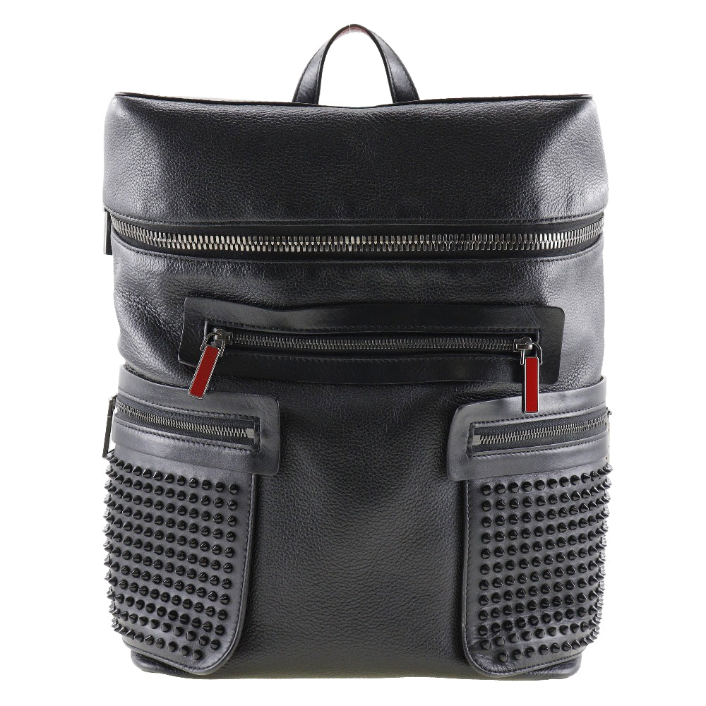 Christian Louboutin Backpack 1165002 Calfskin black Apolbi Spike studs mens Used Authentic