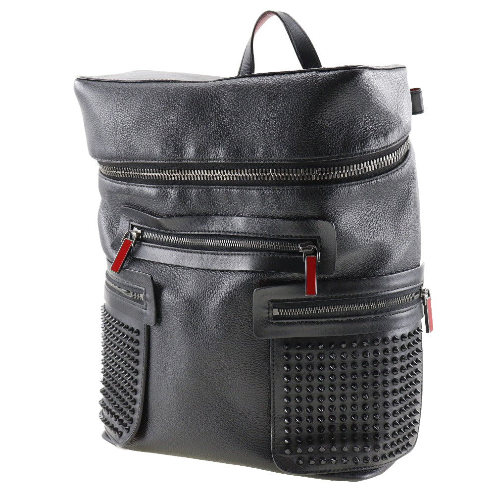 Christian Louboutin Backpack 1165002 Calfskin black Apolbi Spike studs mens Used Authentic