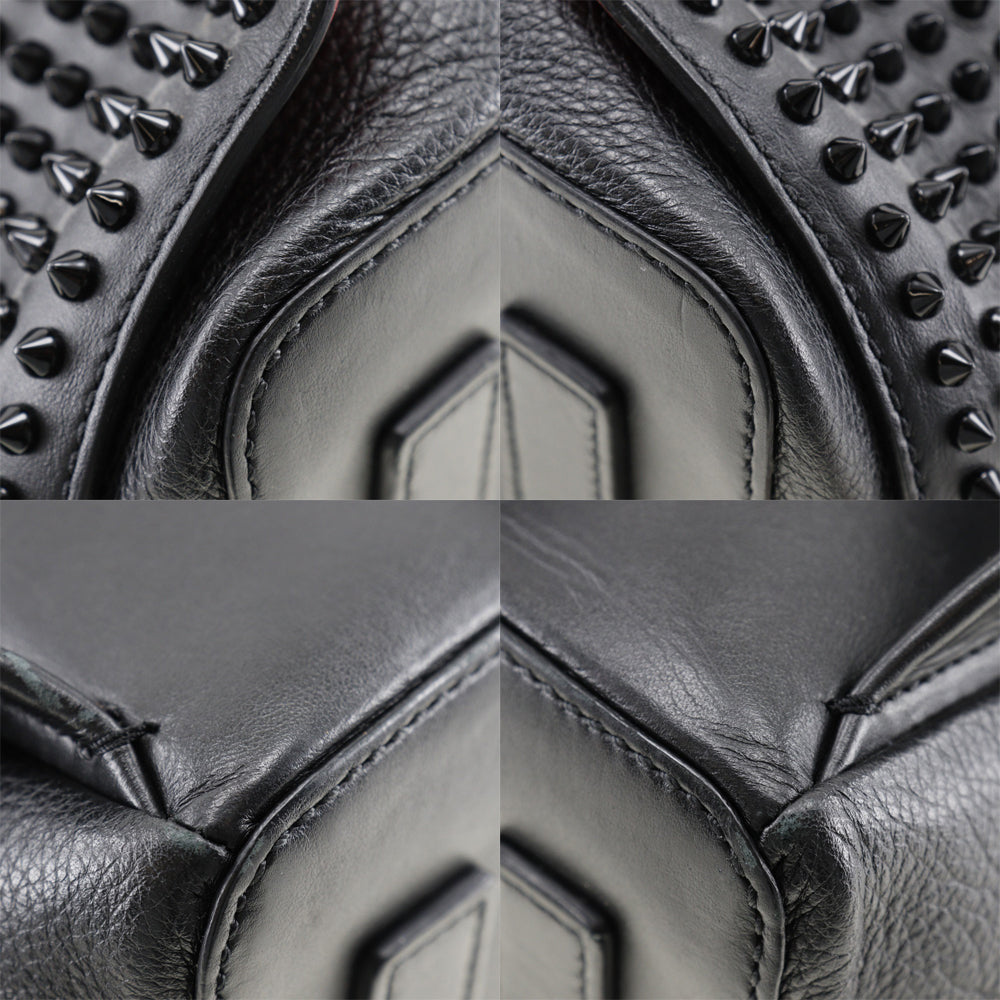 Christian Louboutin Backpack 1165002 Calfskin black Apolbi Spike studs mens Used Authentic