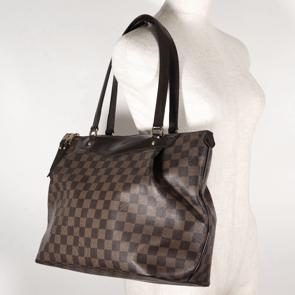 LOUIS VUITTON Shoulder Bag N41103 Damier canvas Brown Westminster GM Women Used Authentic