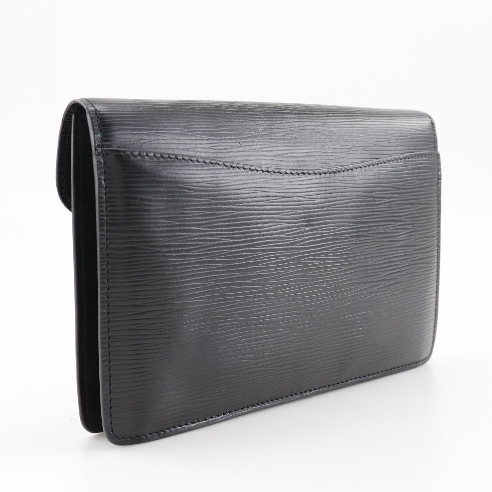 LOUIS VUITTON Clutch bag M52662 Epi Leather black business bag Montaigne 23
