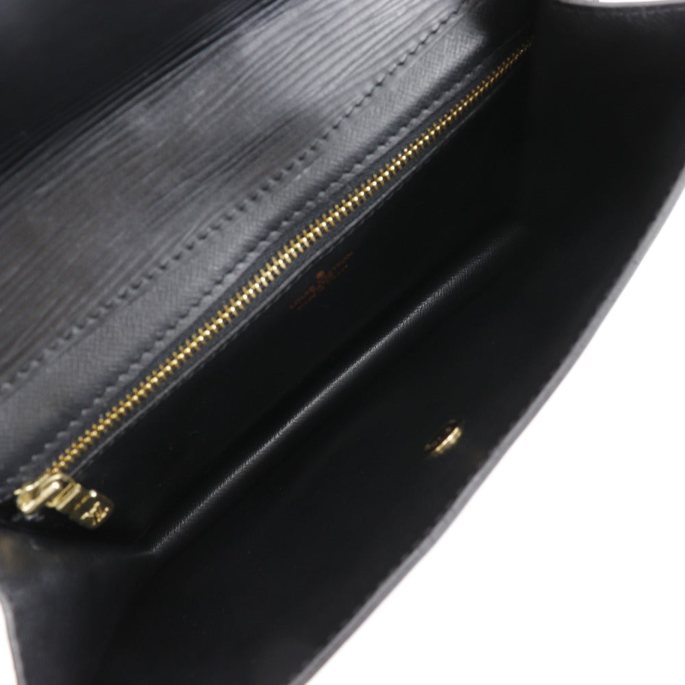 LOUIS VUITTON Clutch bag M52662 Epi Leather black business bag Montaigne 23