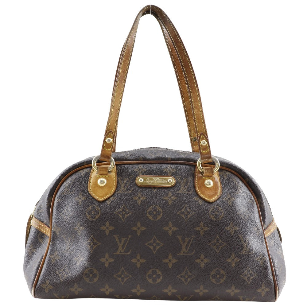 LOUIS VUITTON Shoulder Bag M95565 Monogram canvas Brown Montorgueil PM