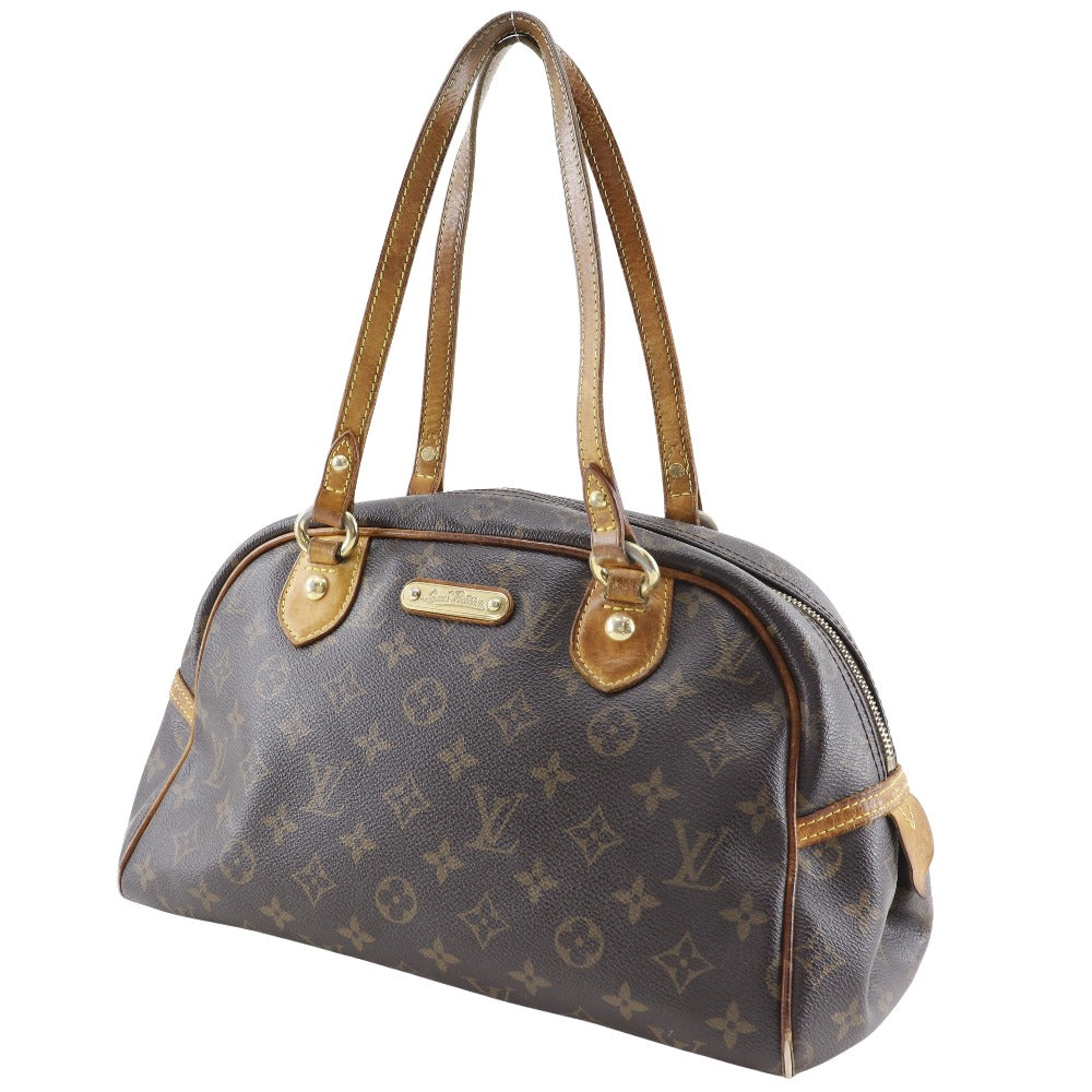 LOUIS VUITTON Shoulder Bag M95565 Monogram canvas Brown Montorgueil PM