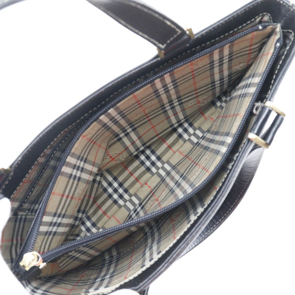 BURBERRY Handbag Calfskin black shadow horse With logo