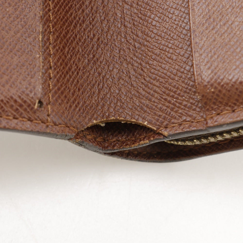 LOUIS VUITTON Bifold Wallet M61667 Monogram canvas Brown Compact zip