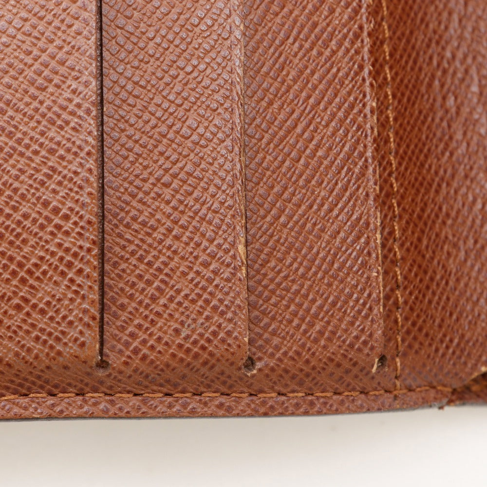 LOUIS VUITTON Bifold Wallet M61667 Monogram canvas Brown Compact zip