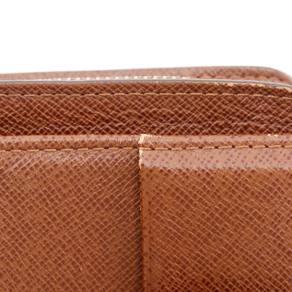 LOUIS VUITTON Bifold Wallet M61667 Monogram canvas Brown Compact zip